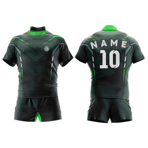 Diseño personalizado de Rugby uniformes de fútbol de alta calidad Gridiron uniformes equipo desgaste Rugger fútbol camisetas y pantalones cortos ropa deportiva - Product Image 1