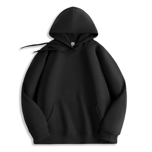 Men Unisex Pullover Hoodies Plain Heavyweight Casual Cotton Blank Oversized Hoodie - Product Image 4