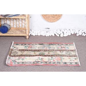 พรมขนสัตว์ลายดอกไม้สีเบจแนววินเทจดอกไม้หนา21x31ฟุต10มม. ทำด้วยมือสำหรับห้องวัยรุ่น - Product Image 2