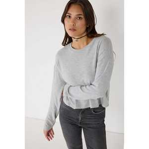 Blusa Casual de Manga Larga con Cuello Redondo, Logotipo Frontal y Mangas Tipo Cap - Product Image 4