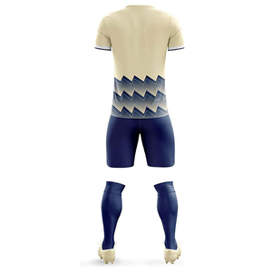 Nouvelle équipe de football bleue unie pour hommes, vêtements bon marché, prix sur mesure, manches courtes, nouveaux uniformes de football respirants pour hommes - Product Image 6
