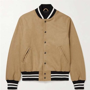 Veste de Baseball à manches en cuir pour homme, nouvelle collection - Product Image 3