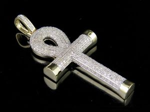 Colgante de diamante de moissanita estilo cruz cristiana en plata S925 El mejor regalo de compromiso de boda para hombres y mujeres - Product Image 6