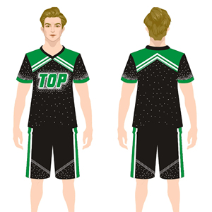 Sublimation d'élasthanne personnalisée Cheerleading pratique porter strass OEM uniformes adultes garçons Cheer Team - Product Image 3