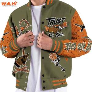 Veste universitaire cousue et brodée sur mesure de haute qualité Sublimation à col montant pour la saison d'hiver - Product Image 5