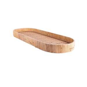 Rattan Boho <b>Serving</b> <b>Tray</b> Rattan Cane Decorative <b>Tray</b> For Kitchen & Home Decor Premium Export Quality Wholesale From Vietnam - Product Image 3