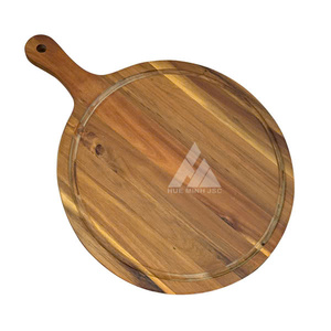 Tabla de Cortar de Madera al por Mayor con Asas, Ecológica, Duradera, Diseño Moderno y de Lujo para Alimentos Cocinados, Pizza, Carne, Hecha en Vietnam - Product Image 1
