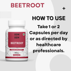 Cápsulas de extracto de raíz de remolacha de etiqueta privada, cápsulas de polvo Premium Seguras para Todos, recomendadas para mujeres embarazadas - Product Image 3