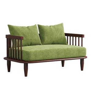 Artistic Modern <b>Sofa</b> in <b>green</b> Upholstery with Organic Curves Perfect for Minimalist and Contemporary Decor - Product Image 3