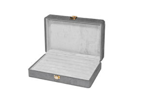 Présentoir élégant de bijoux d'organisateur d'anneau de velours de rectangle de style japonais - Product Image 2