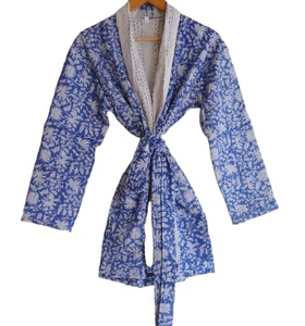 Floral Print Wholesale Price Fashion Warm Long Sleeve <b>Kantha</b> Work Winter Unisex <b>Jacket</b> - Product Image 2