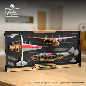 Maqueta de Avión de Carga en Plástico 2.5D con Marco - Nueva Condición Tipo Pacific Clipper - Product Image 5