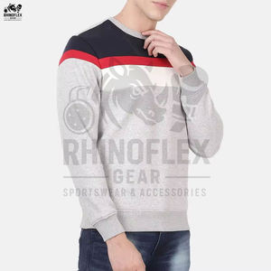 Venta caliente Slim For Men Casual Wear Basics Algodón Mezclado Cómodo Pullover Hombres Sudaderas Precio de alta calidad Sudaderas - Product Image 4