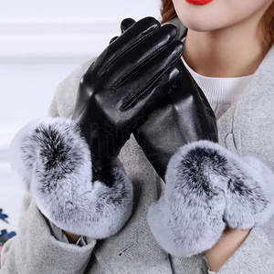 Gants en cuir d'hiver à la mode Gants coupe-vent en cuir pour femmes Service OEM et ODM prix raisonnable direct d'usine - Product Image 4