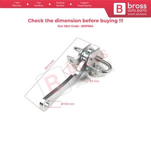 BDP694 Front Door <b>Hinge</b> Stop Check <b>Strap</b> Limiter for Boxer MK1 230 244 1994-2006 9181G3 - Product Image 5