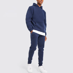 Conjunto Deportivo Unisex de Pantalones y Sudadera con Capucha Extra Grande, Tejido Grueso, Diseño Estampado de Color Sólido, Gran Venta - Product Image 6