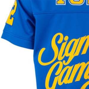 SGR Royal Football Jersey 100% poliéster deportes Jersey bordado equipo Logo corto frente espalda hombros Royal Color transpirable - Product Image 4