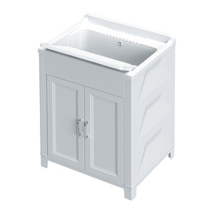 Kit Lavabo in Resina Antiacido 60x50 Cm Bianco - Product Image 1