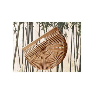 Bamboo Handle Classic <b>Wicker</b> <b>Bag</b> High Quality Multifunction Handicraft Custom Size Vietnam Manufacturer - Product Image 2