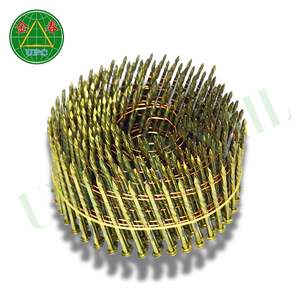 Meilleur prix 2.5mm x 50mm clous de bobine en acier au carbone à tige lisse/à vis avec styles de tête à carreaux pour la fabrication de palettes - Product Image 2