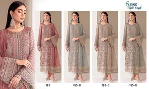 Costume Salwar pour femmes de qualité supérieure en faux georgette avec tissu fluide et doux et dupatta de créateur pour les occasions de fête et les cadeaux - Product Image 5