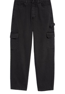 กางเกงยีนส์ขาตรงทรงหลวมมีกระเป๋าหลายกระเป๋าแฟชั่นกางเกงยีนส์ทรงหลวมมีกระดุมระบายอากาศสำหรับฤดูใบไม้ผลิฤดูร้อน - Product Image 5