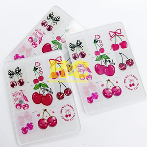 Meilleures ventes : Tuiles acryliques pour extensions de cils, forme cerise, rose, couleur personnalisable, durables, avec logo magnétique MINK - Product Image 5