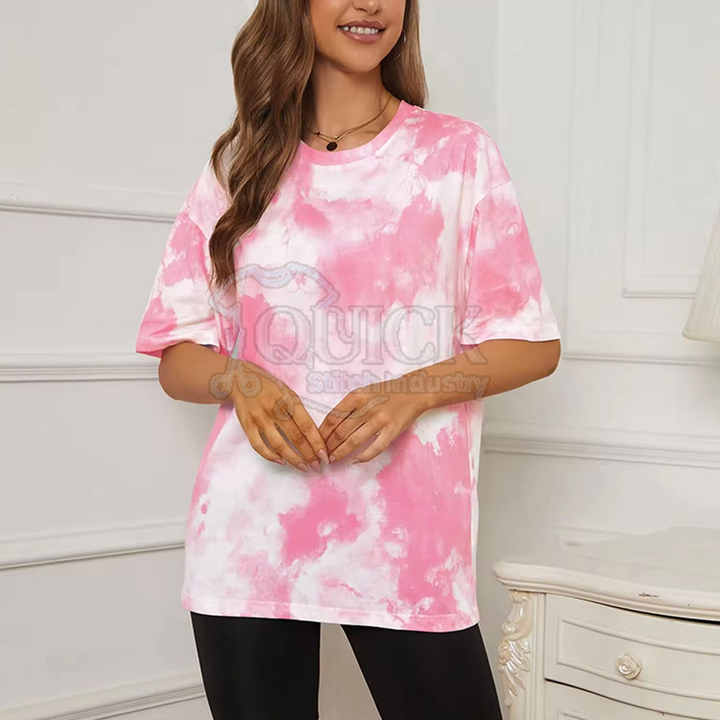 FamilyThread Women's Summer Short Sleeve Fashionable Crewneck Floral Graphic Blouse Casual Shirt Tops