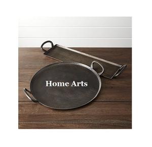 Lot de 2 plateaux à dessert de formes différentes, design fabuleux, plateau à dessert en aluminium pour collations à un prix abordable - Product Image 1