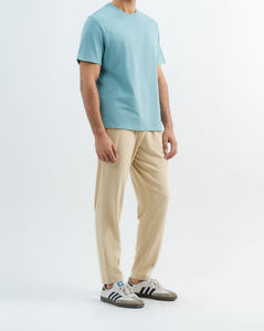 Best Quality Custom <b>Men's</b> Streetwear T-<b>Shirt</b> 240g-280g Heavyweight Cotton Dropped Shoulder Cool Knitted Fabric - Product Image 3