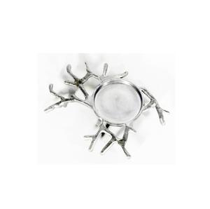 Support de bougie décoratif en aluminium inspiré des arbres pour la décoration de table de Pâques, présentoir de salon, design tendance, fait main, pour la maison - Product Image 2