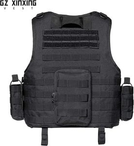 เสื้อกั๊กสำหรับฝึกความปลอดภัยเสื้อกั๊กยุทธวิธีสีดำ - Product Image 4