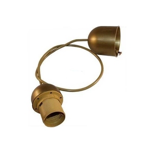 Cadena de luces E27 chapada en oro de 1m con cable y rozeta de techo (Koala H038085) - Product Image 1