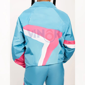 ชุดวอร์มผู้หญิง/ผู้ชาย คุณภาพสูง พิมพ์ลาย ไนลอน มีฮู้ด ป้องกันลม ระบายอากาศได้ดี ชุดเซ็ต 2 ชิ้น สำหรับฤดูใบไม้ร่วง - Product Image 2