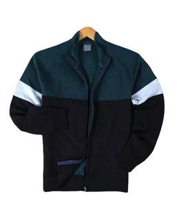 OEM et ODM personnalisé marque à la mode respirant Casual 100% coton boucle tricot hiver col montant fermeture éclair complète pour hommes - Product Image 3