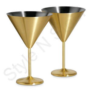 Copa de vino de acero inoxidable, copa de champán de lujo para bar - Product Image 4