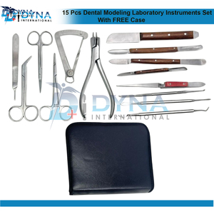 ชุดเครื่องมือทันตกรรม15ชิ้นสำหรับห้องปฏิบัติการฟรีเคสเกรดเยอรมัน - Product Image 6
