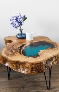 MESA INTELIGENTE DE RESINA Y MADERA, ESCULTURA DE ÁNGEL HECHA A MANO PERSONALIZABLE PARA DECORACIÓN DEL HOGAR Y RESTAURANTES - Product Image 3