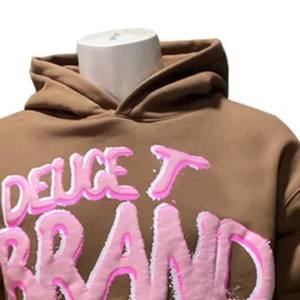 Sweat-shirts pour hommes à impression en relief légers, meilleurs articles, vente chaude, tendance, impression en relief, entièrement personnalisés - Product Image 2