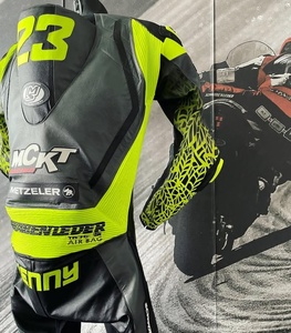 Traje de Motociclismo de Cuero, Traje de Motociclismo de Cuero Grueso Hecho en Pakistán, Ropa de Motociclismo, Traje de Carreras, Calidad Premium Kangaroo - Product Image 5