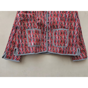 Veste en coton indien vintage faite à la main pour femmes, style bohème, matelassée, doublure en lin d'hiver, réversible, écologique, confortable - Product Image 5