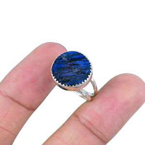 Sólido 925 joyería de plata esterlina Natural Multi fuego labradorita piedra preciosa anillo hecho a mano 925 sello anillo de plata esterlina joyería - Product Image 1