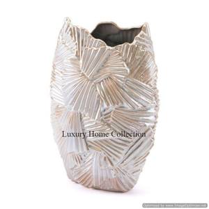 Jarrón de aluminio fundido 100%, Color plateado, para el hogar, Hotel, balcón y restaurante, mesa decorativa y suelo, jarrón y jardineras - Product Image 2