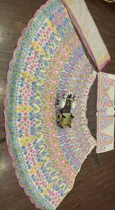 Hermosa Lehenga con lentejuelas bordadas Lata de trabajo-Lata y capas de lienzo - Product Image 2