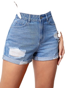Women's Casual Denim <b>Shorts</b> Summer Stretchy Waist <b>Jean</b> <b>Shorts</b> with Pocket Decoration Sportswear Fabric 2026 - Product Image 4