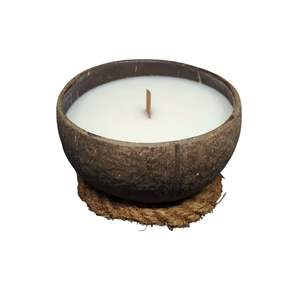 Tazón de Cáscara de Coco Vacío Natural Ecológico Personalizado al por Mayor para la Elaboración de Velas Modernas, Uso en Campamentos, Marca VIETCHOICE - Product Image 6