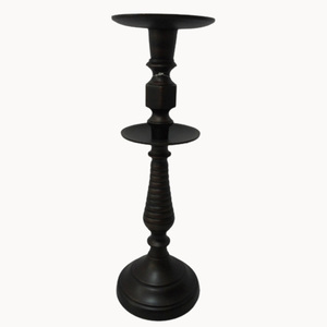 Portavelas de aluminio de lujo, portavelas decorativo para fiesta de Navidad con recubrimiento de polvo negro mate, artesanía a granel - Product Image 3