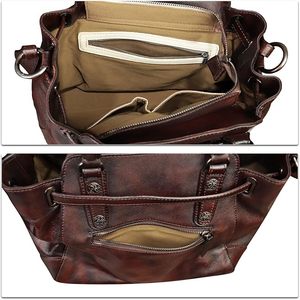 OEM personnalisé élégant élégant en cuir de vachette pour femmes sac fourre-tout véritable sac à bandoulière fabriqué à la main à la mode en gros - Product Image 6