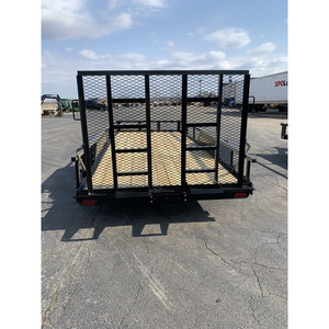 Remolque Utilitario Ligero de Eje Único Tex Trailer 5x8 con Piso de Malla de Acero Expandido y Rieles Laterales Extraíbles - Product Image 3