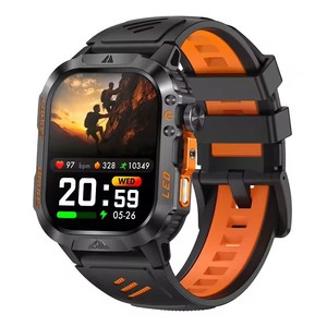 Montre connectée Aosenwell HT46 carrée en nylon, écran AMOLED 2,01 pouces, batterie 1200 mAh, étanche IP68, double SIM, boussole, tracker - Product Image 2